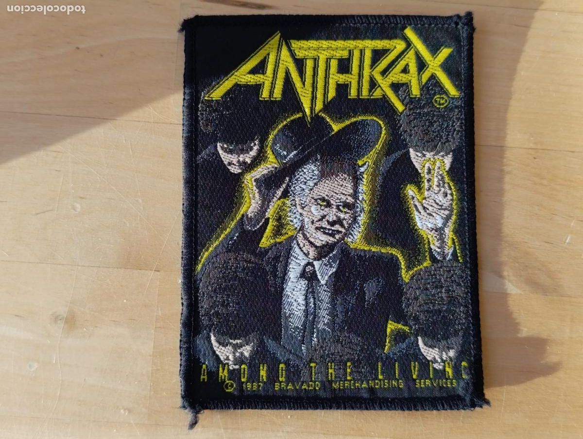 M&uacute;sica de colecci&oacute;n: PARCHE DE TELA ANTHRAX. - Foto 1