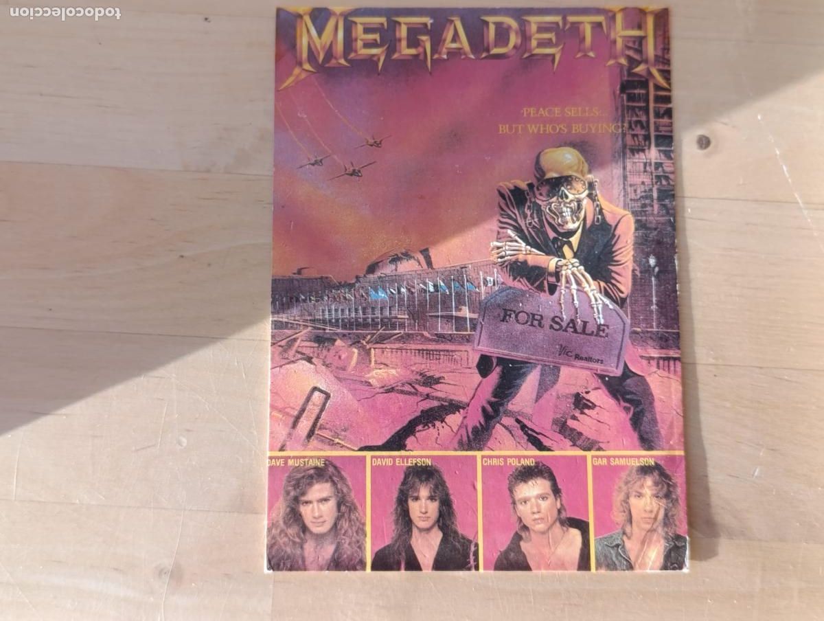M&uacute;sica de colecci&oacute;n: POSTAL ORIGINAL MEGADETH. - Foto 1