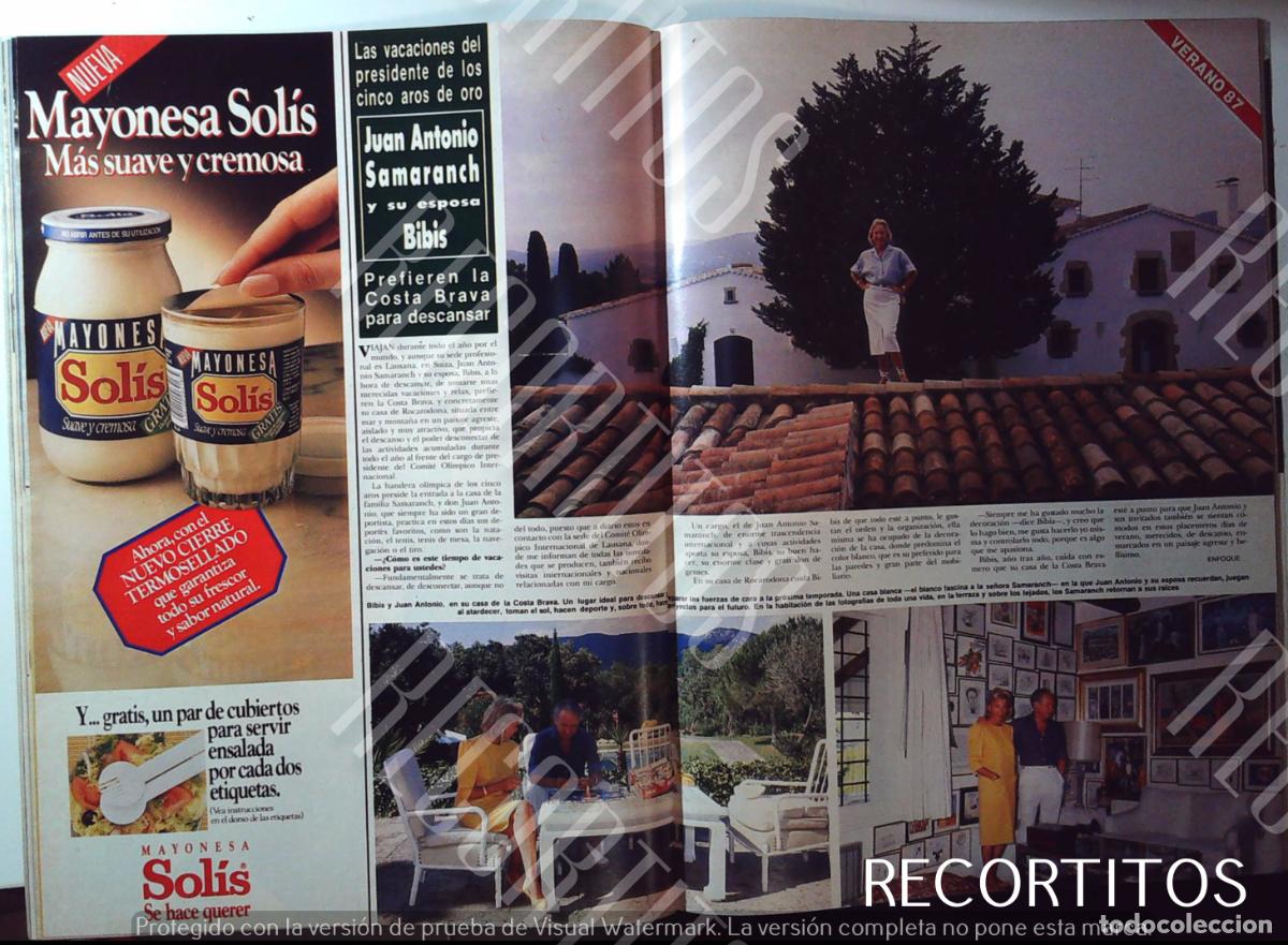 Musique de collection: JUAN ANTONIO SAMARANCH BIBIS MAYONESA SOLIS