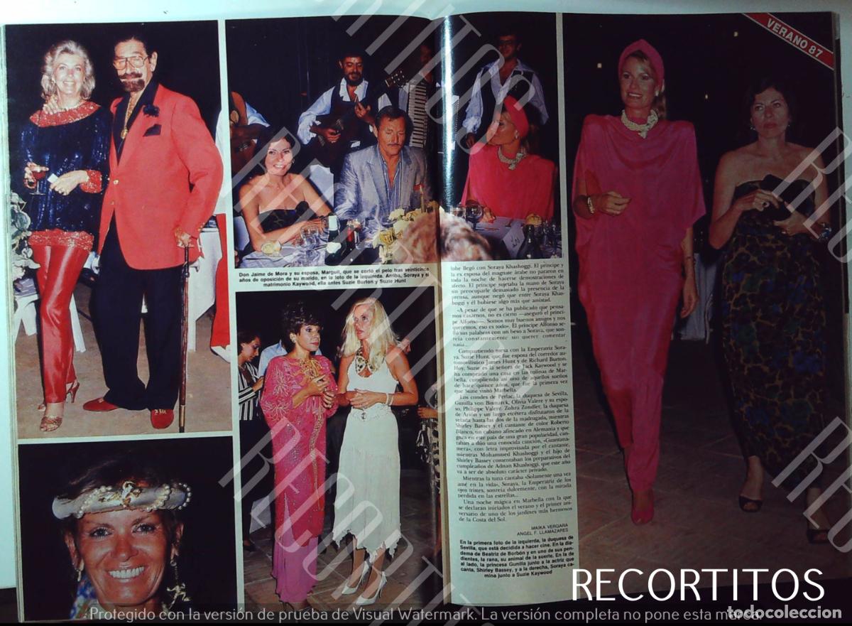 Musique de collection: ALFONSO DE HOHENLOHE SORAYA JAIME DE MORA LA DUQUESA DE SEVILLA SHIRLEY BASSEY GUNILLA VON BISMARCK