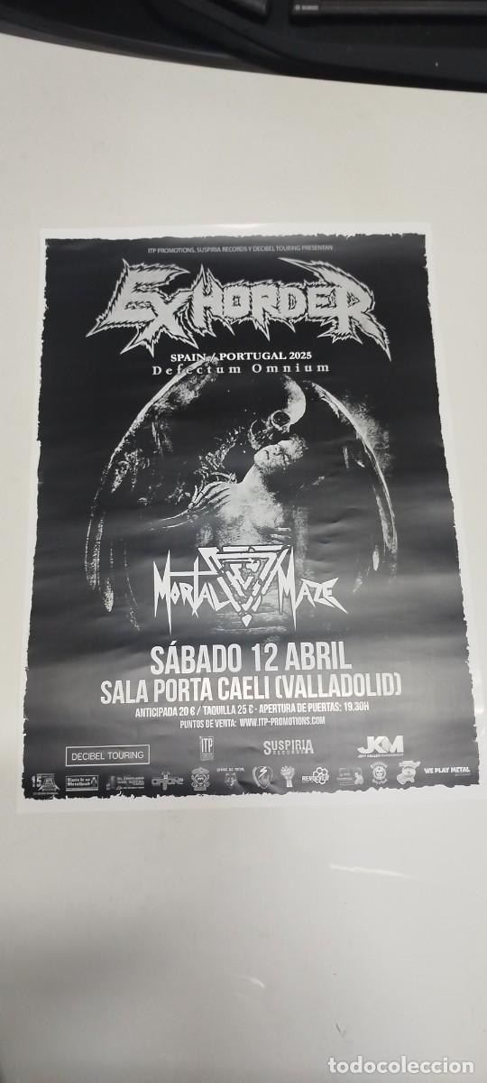 Musica di collezione: Cartel concierto de Exhorder en Valladolid (tama&ntilde;o A3)
