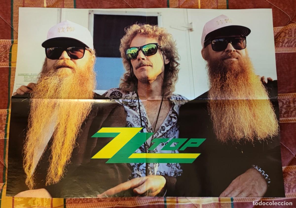 M&uacute;sica de colecci&oacute;n: Poster doble ZZ Top + Megadeth, Slayer, Anthrax - Foto 1