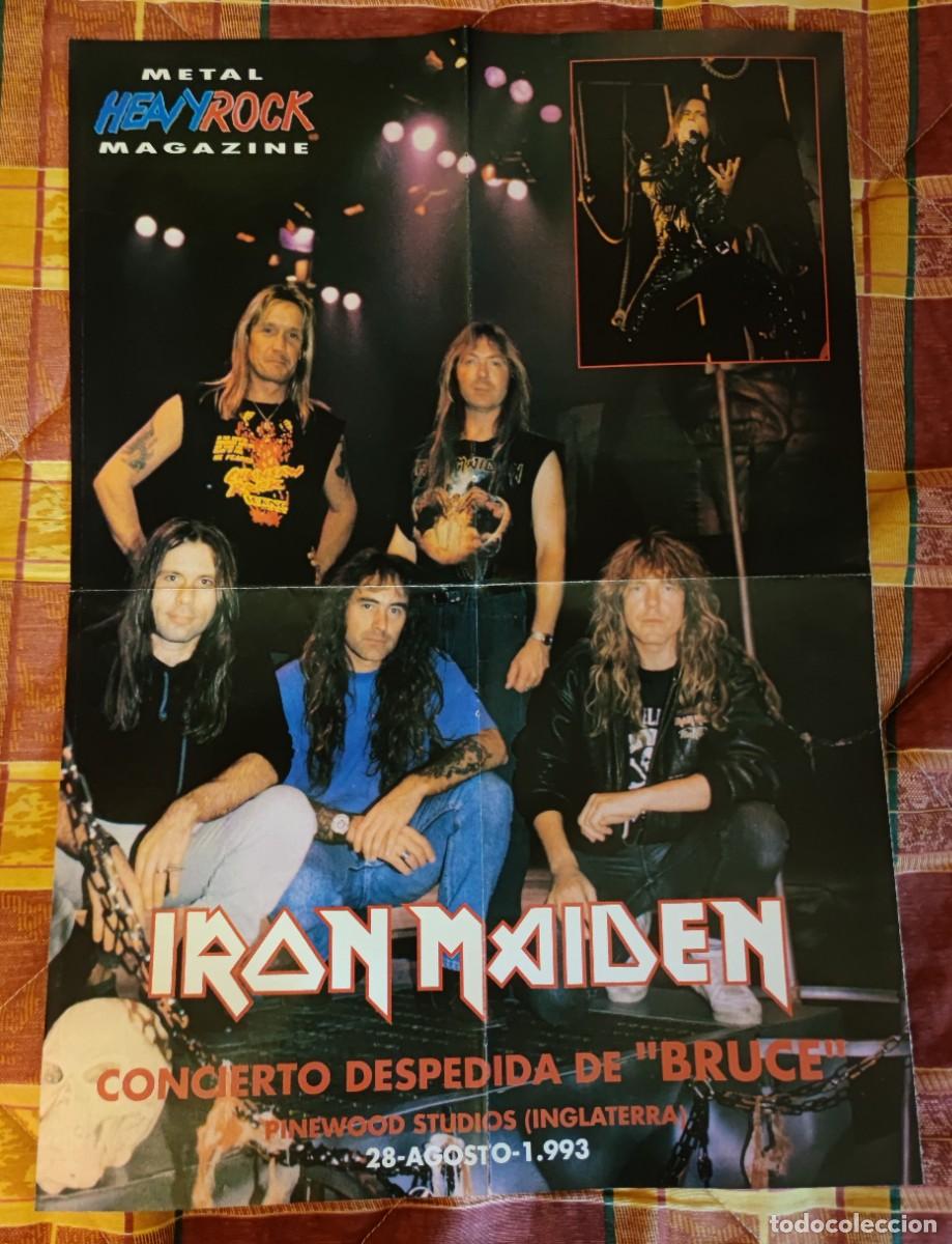 M&uacute;sica de colecci&oacute;n: Poster antiguo Iron Maiden - Foto 1