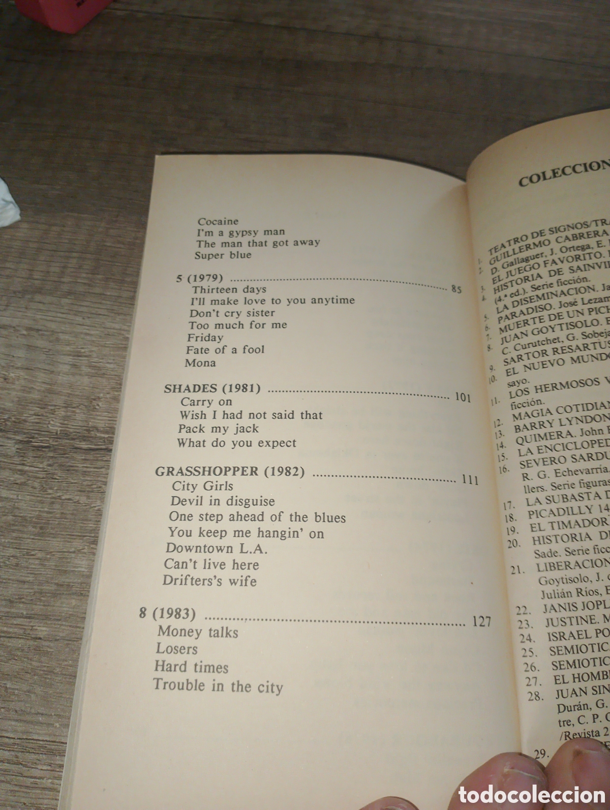 M&uacute;sica de colecci&oacute;n: Libro cancionero. J.J. Cale. Editorial Espiral - Foto 5