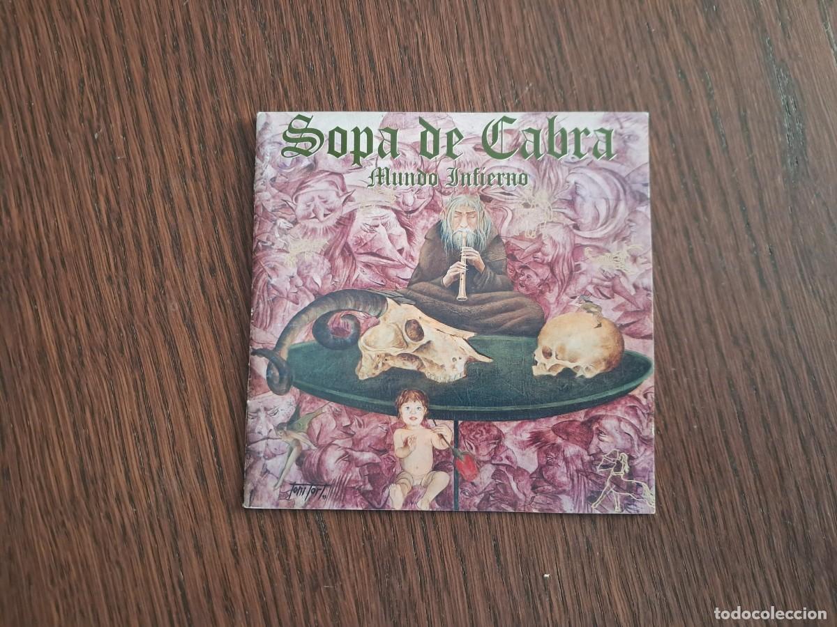 Musique de collection: peque&ntilde;o librito de CD de m&uacute;sica, con letra canciones, Sopa de cabra, mundo infierno.