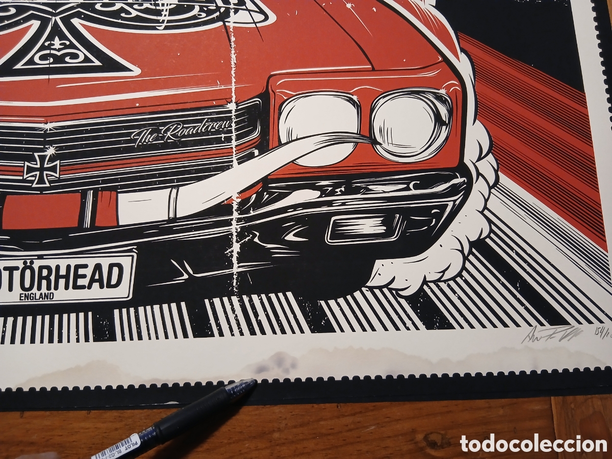 M&uacute;sica de colecci&oacute;n: litograf&iacute;a limitada motorhead poster - Foto 3