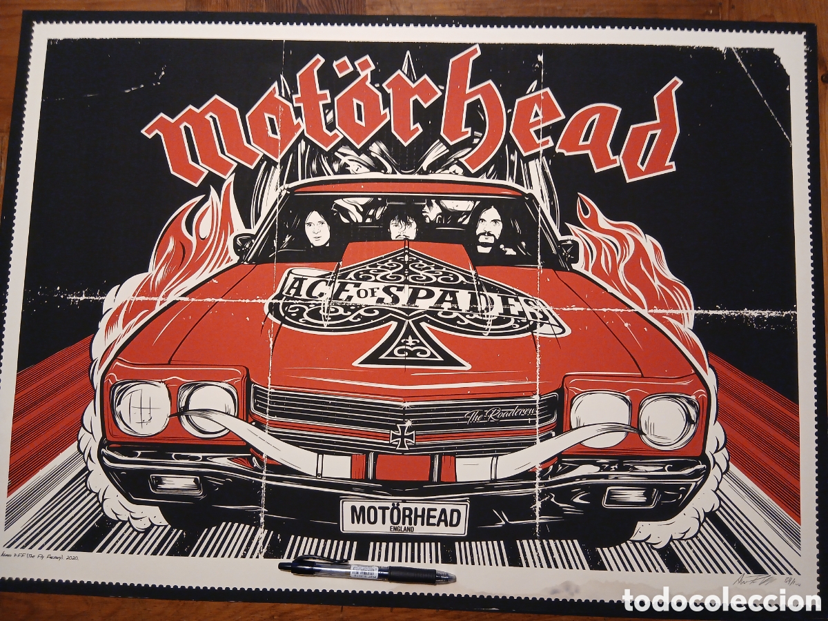 M&uacute;sica de colecci&oacute;n: litograf&iacute;a limitada motorhead poster - Foto 1
