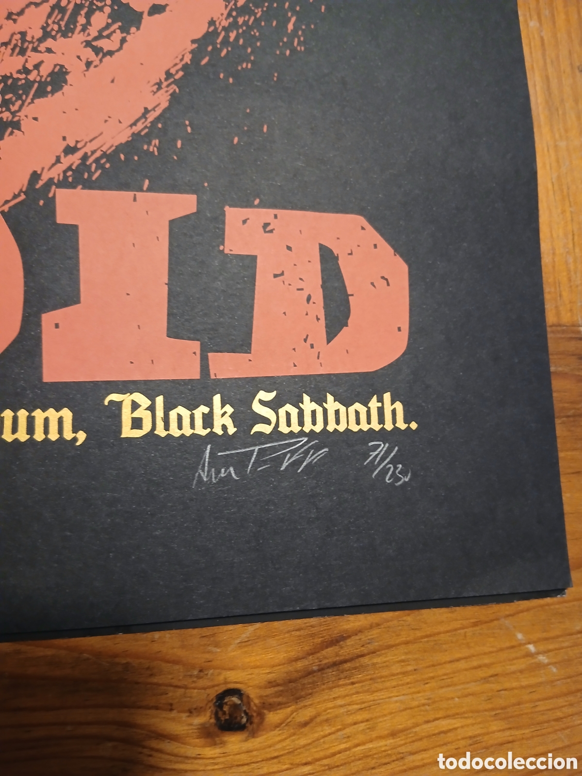 M&uacute;sica de colecci&oacute;n: litograf&iacute;a limitada black sabbath - Foto 2