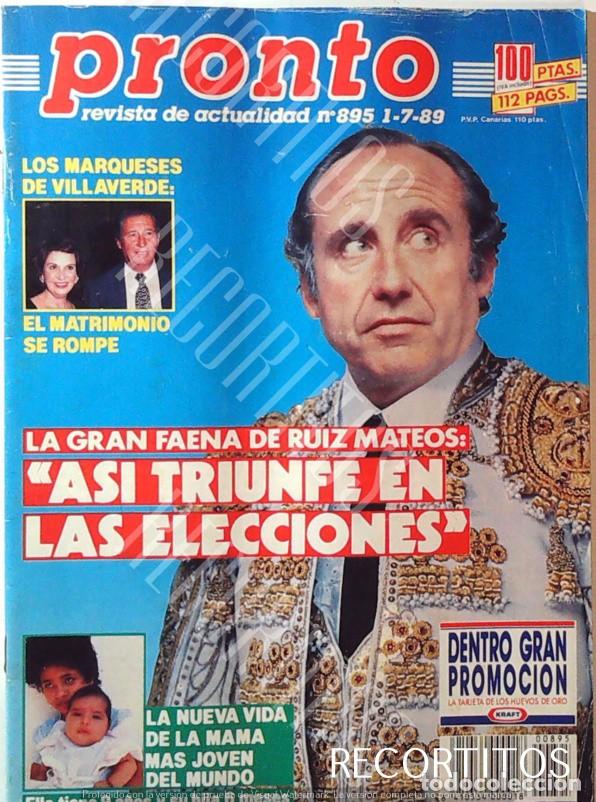 Collectible Music: RECORTE PORTADA JOSE MARIA RUIZ MATEOS RUMASA TORERO