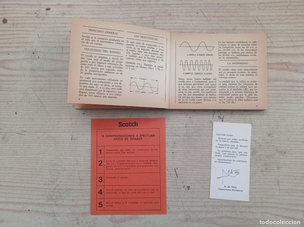 M&uacute;sica de colecci&oacute;n: Manual De Grabacion - 1978 - Scotch - Foto 2