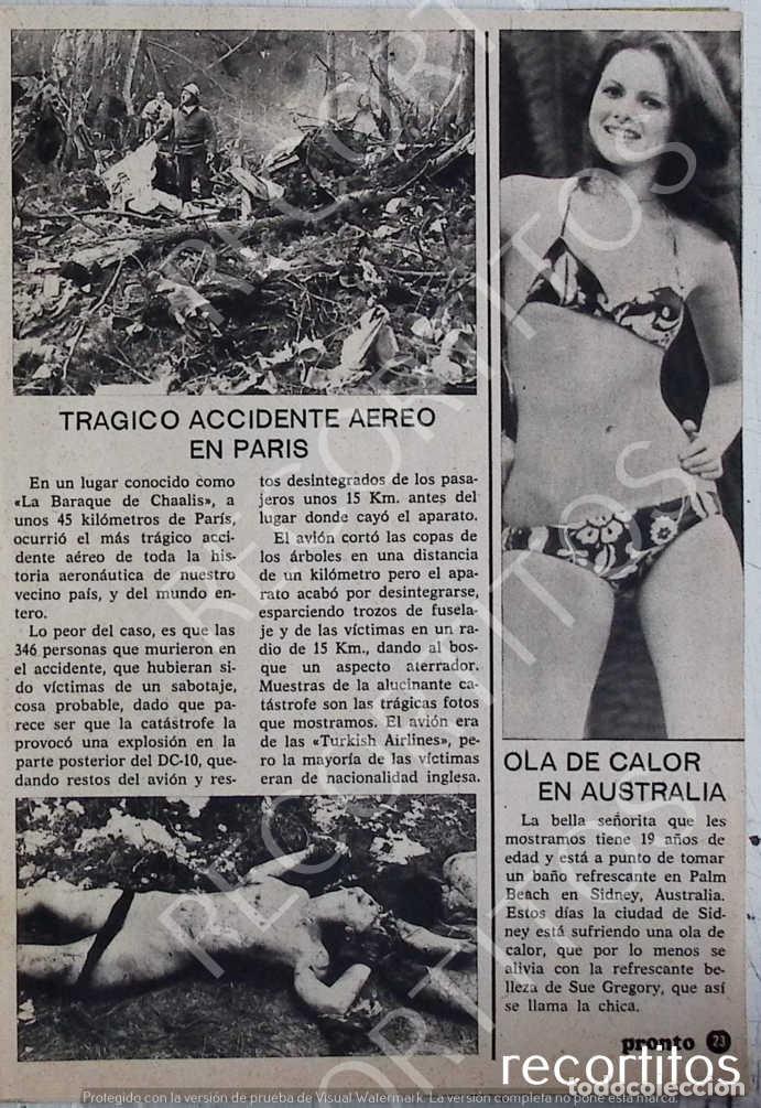 Musique de collection: ACCIDENTE AEREO EN PARIS SUE GREGORY AUSTRALIA