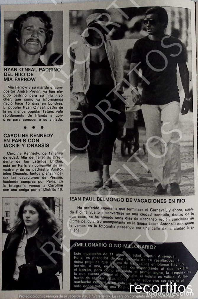 Musica di collezione: RYAN ONEAL LAURA ANTONELLI JEAN PAUL BELMONDO CAROLINA KENNEDY