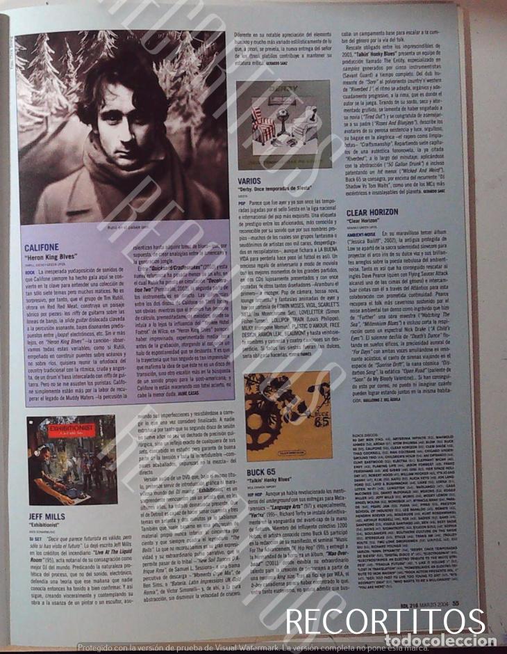 M&uacute;sica de colecci&oacute;n: JEFF MILLS BUCK 65 CALIFONE