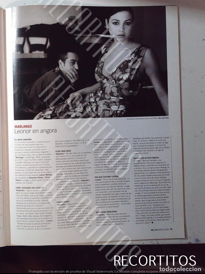 M&uacute;sica de colecci&oacute;n: LEONOR WATLING MARLANGO