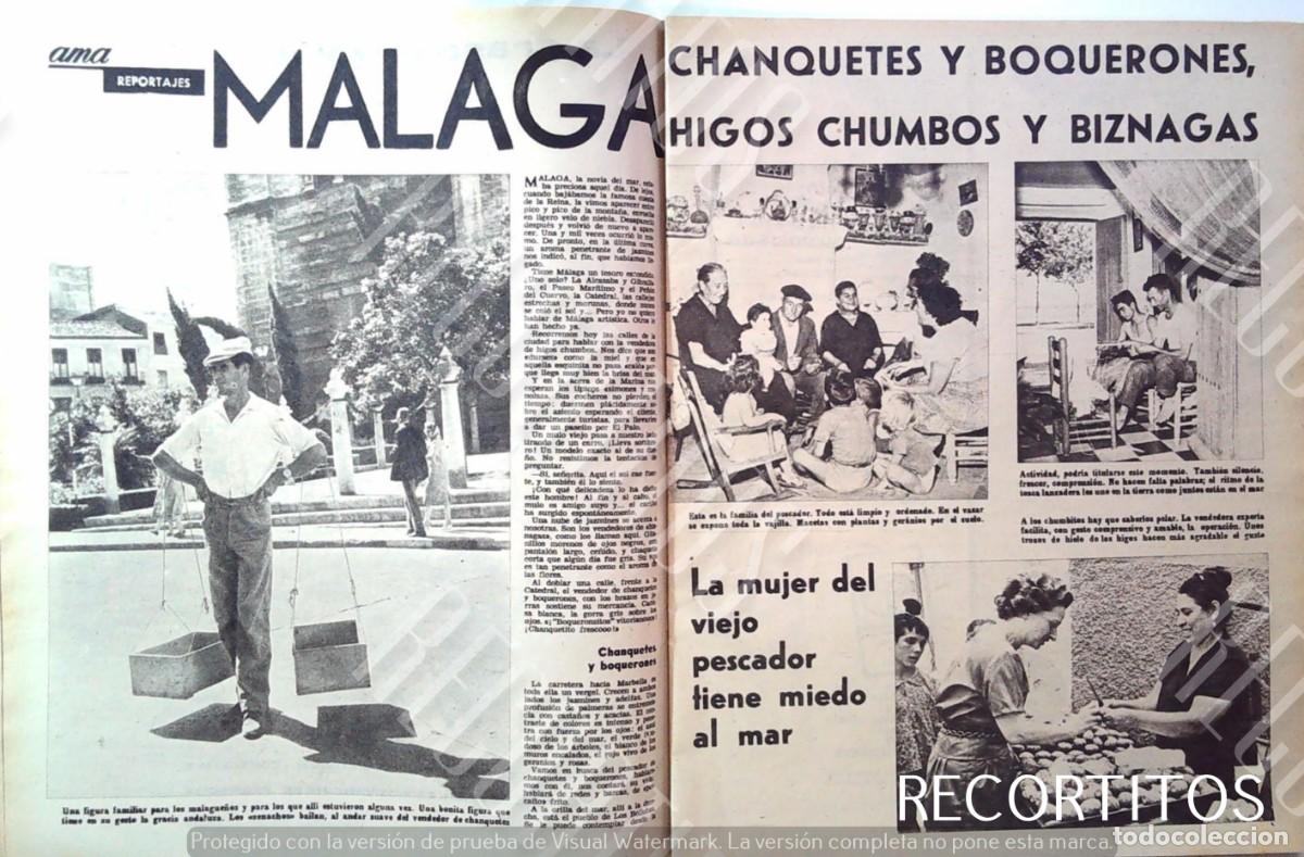 M&uacute;sica de cole&ccedil;&atilde;o: MALAGA 1962 PESCATEROS CHANQUETES BIZNAGAS BOLICHES PESCA