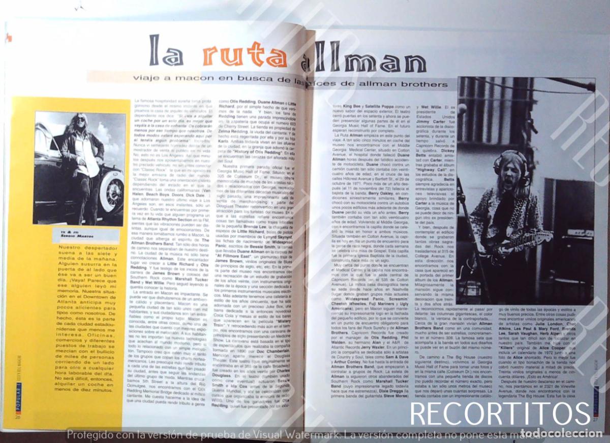 M&uacute;sica de colecci&oacute;n: THE ALLMAN BROTHERS BONNIE WOOD