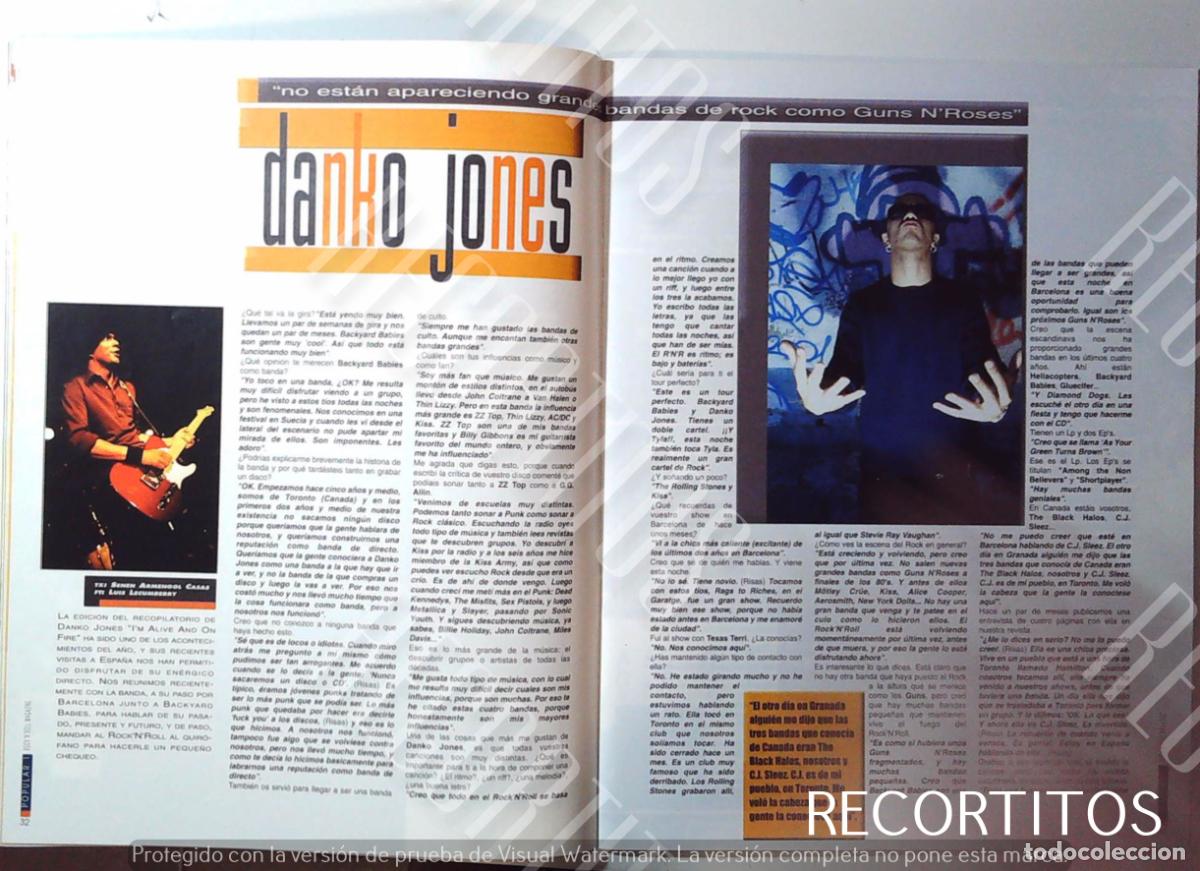 M&uacute;sica de colecci&oacute;n: DANKO JONES IM ALIVE AND ON FIRE - Foto 1