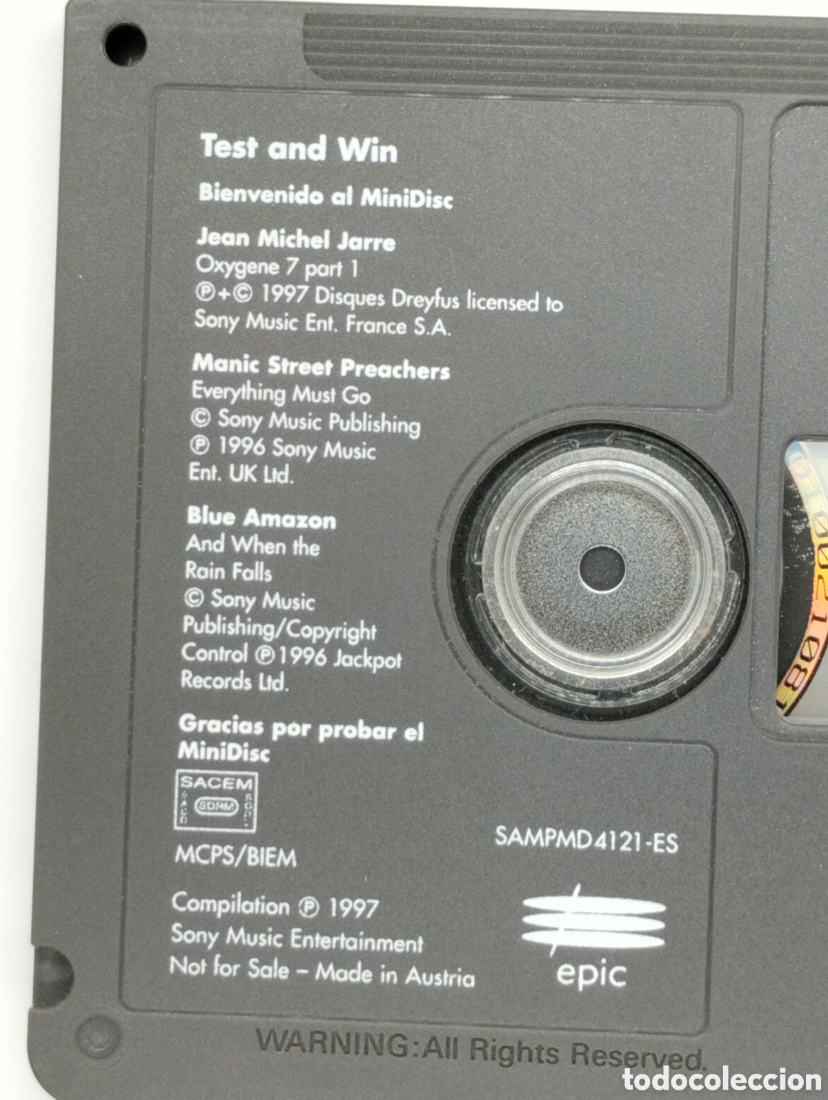 M&uacute;sica de colecci&oacute;n: MiniDisc Test and Win - Foto 3