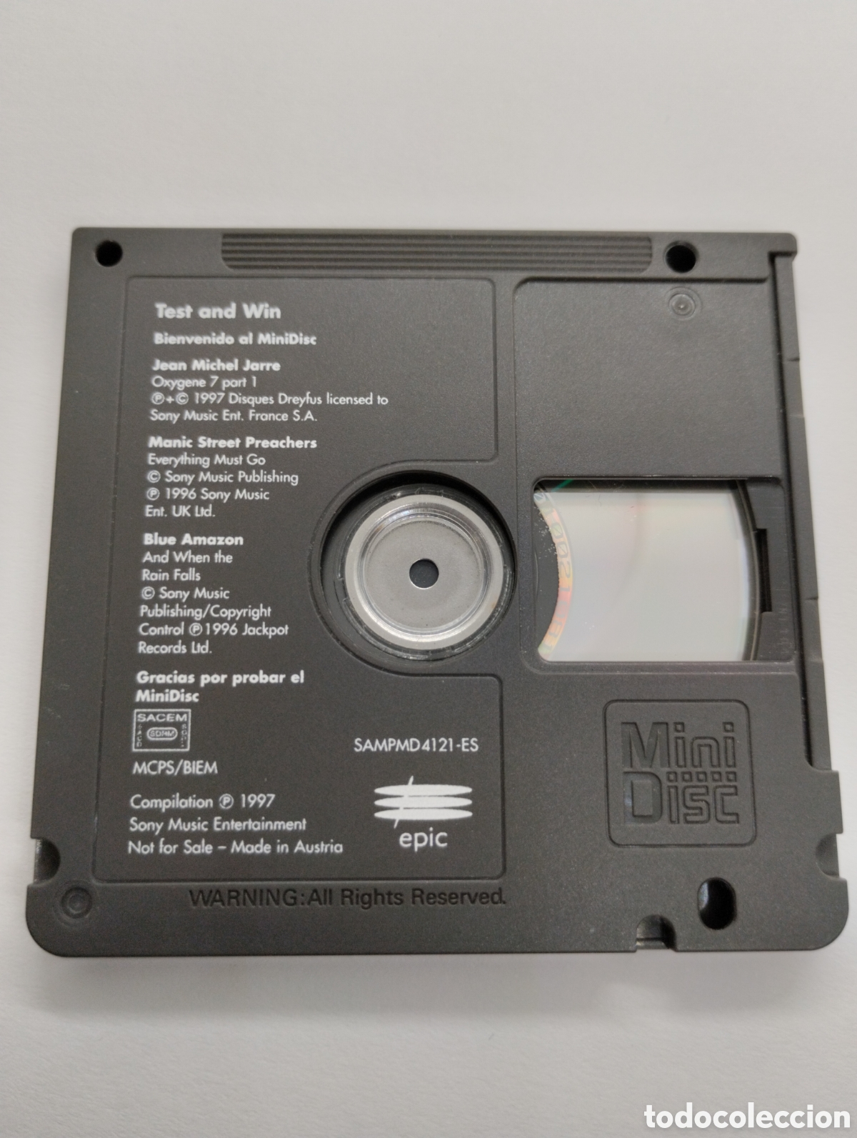 M&uacute;sica de colecci&oacute;n: MiniDisc Test and Win - Foto 2