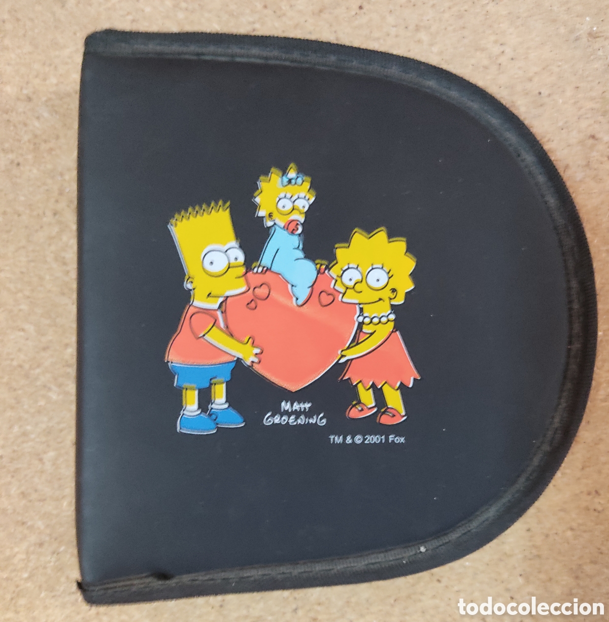 M&uacute;sica de colecci&oacute;n: Portacds negro con dibujo de Los Simpsons - Foto 1