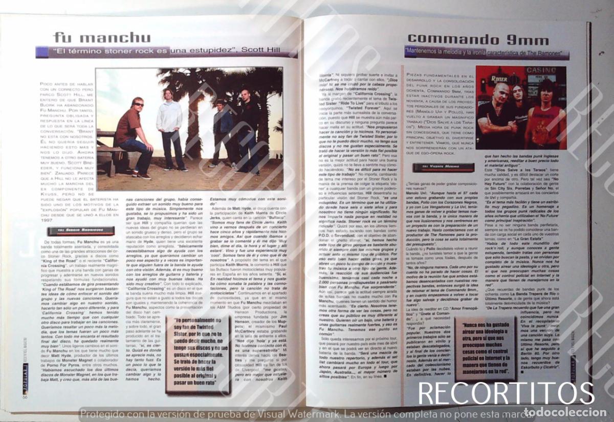 M&uacute;sica de colecci&oacute;n: FU MANCHU COMMANDO 9MM