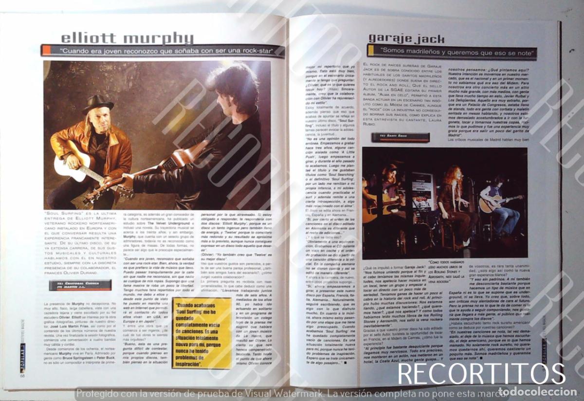 M&uacute;sica de colecci&oacute;n: GARAGE JACK GARAJE ELLIOT MURPHY