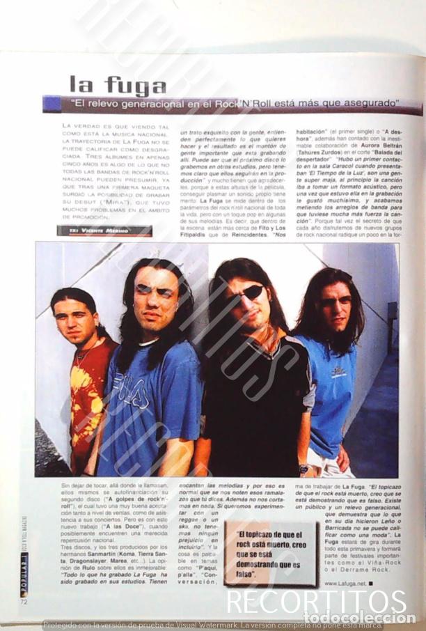M&uacute;sica de colecci&oacute;n: LA FUGA ROCK N ROLL FUGA