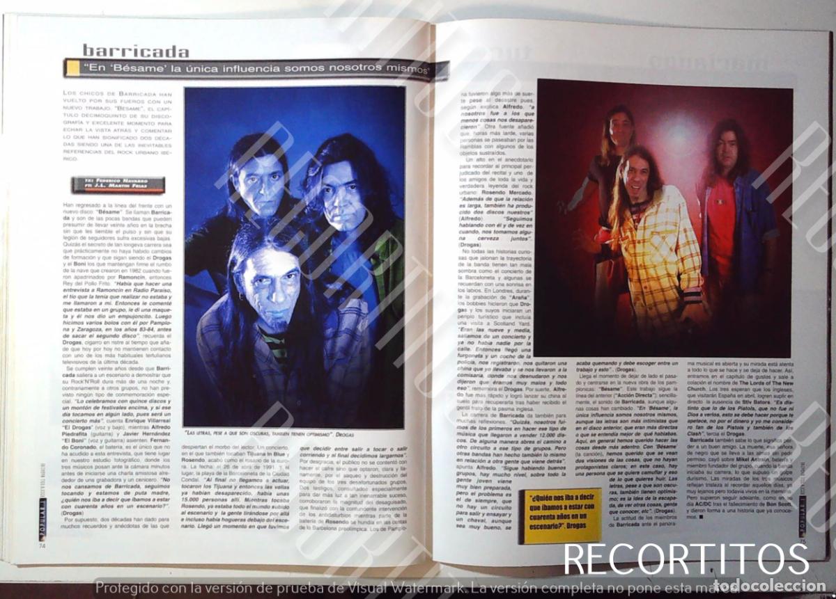M&uacute;sica de colecci&oacute;n: BARRICADA ROCK ESPA&Ntilde;OL