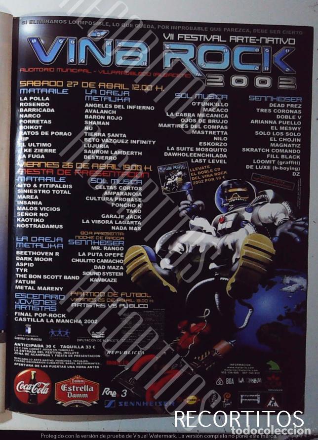 M&uacute;sica de colecci&oacute;n: VI&Ntilde;A ROCK VII FESTIVAL ARTE NATIVO ANUNCIO PUBLICIDAD