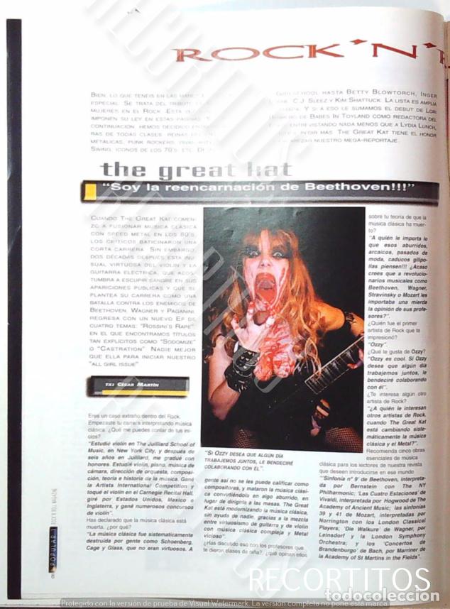 M&uacute;sica de colecci&oacute;n: THE GREAT KAT TXT CJ SUEEZ LISA DOMINIQUE
