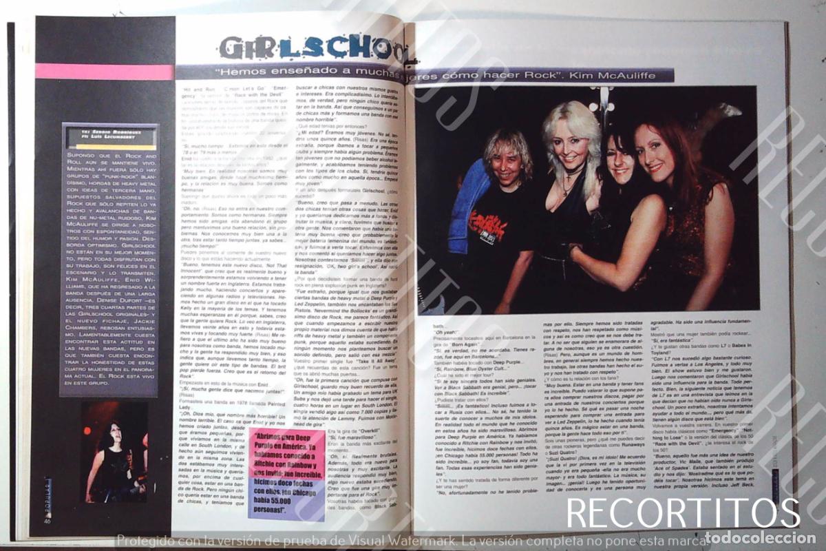 M&uacute;sica de colecci&oacute;n: GIRL SCHOOL KIM MCAULIFFE