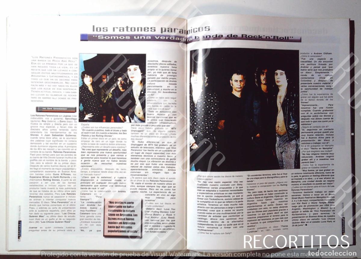 M&uacute;sica de colecci&oacute;n: LOS RATONES PARANOICOS ROCK