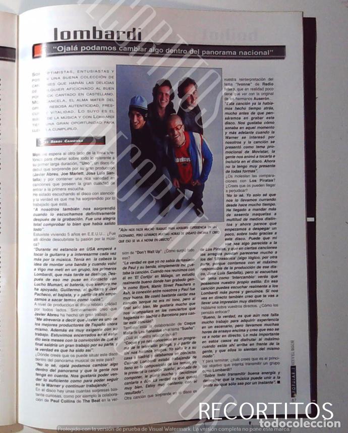 M&uacute;sica de colecci&oacute;n: LOMBARDI METAL ROCK POP LOMBARDI