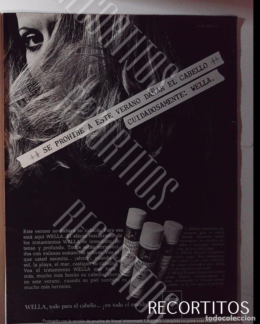 Collectible Music: WELLA BALSAM ANUNCIO PUBLICIDAD 1969