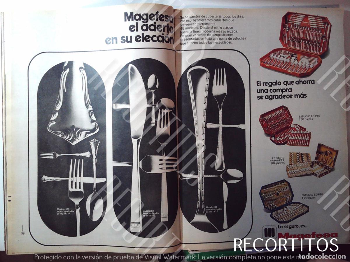 Musique de collection: MAGEFESA CUBERTERIA ANUNCIO PUBLICIDAD