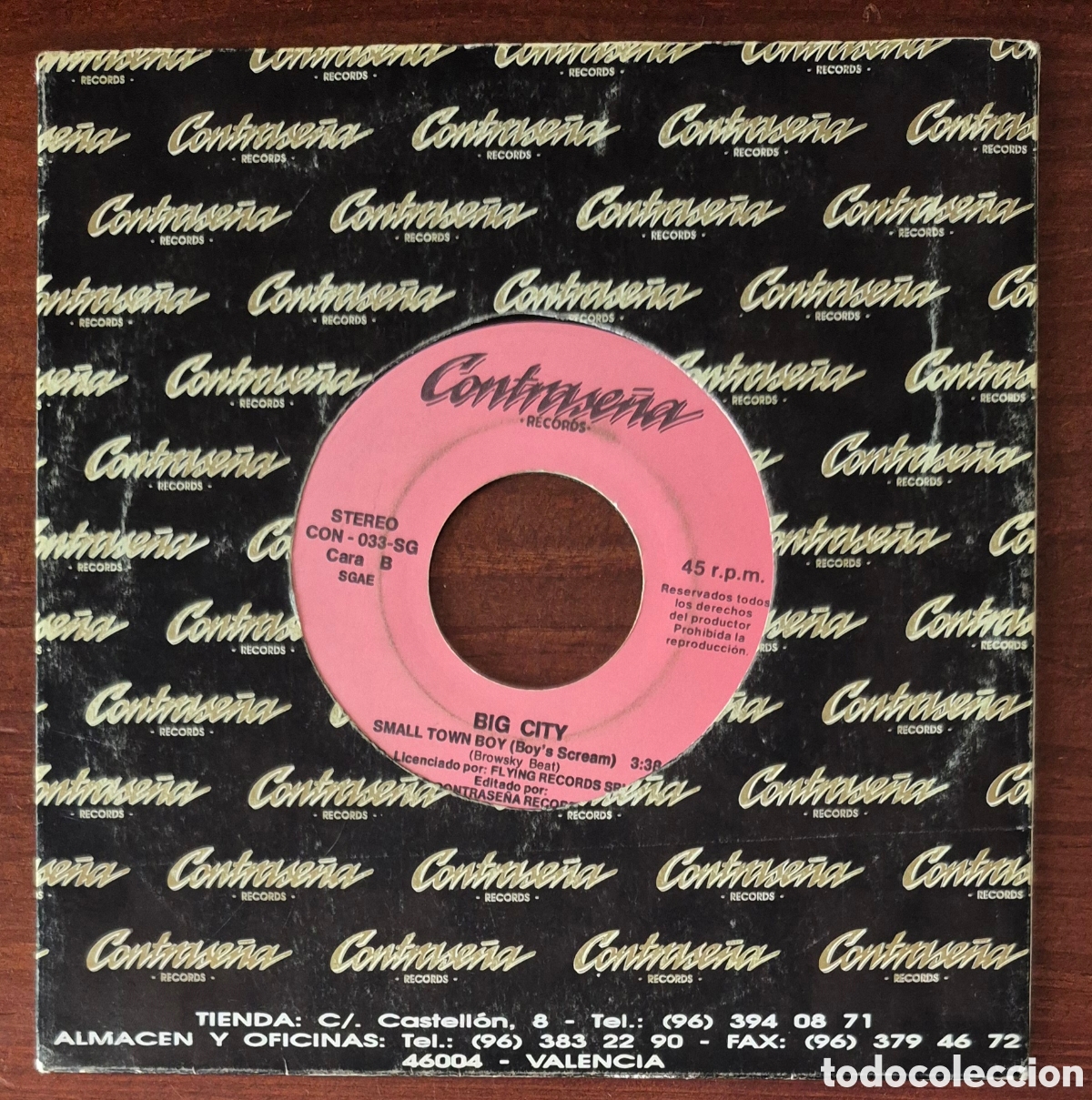 M&uacute;sica de colecci&oacute;n: SINGLE - BIG CITY - SMALL TOWN BOY - Foto 2