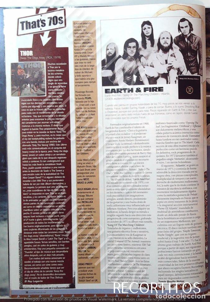 M&uacute;sica de colecci&oacute;n: EARTH AND FIRE THOR THATS 70