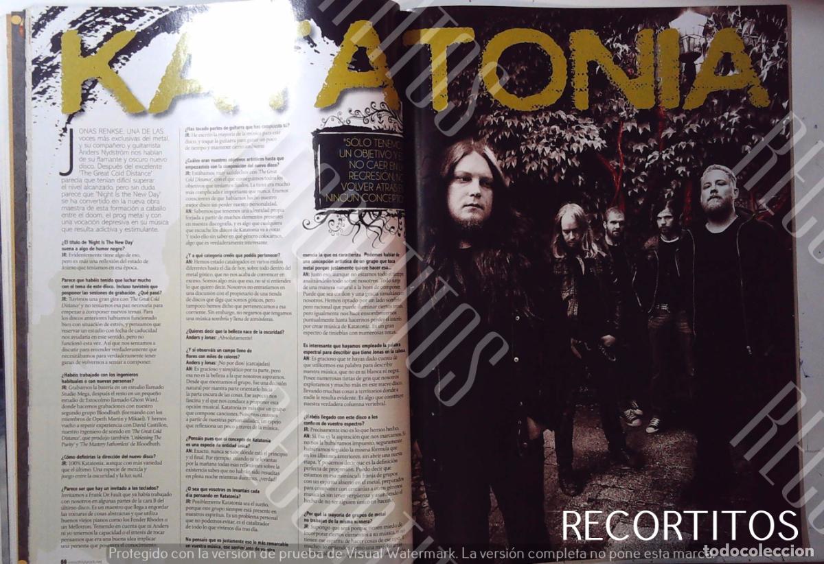 M&uacute;sica de colecci&oacute;n: KATATONIA MUSIC ROCK - Foto 1