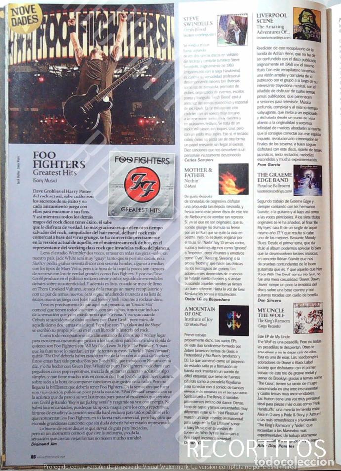 M&uacute;sica de colecci&oacute;n: FOO FIGHTERS A MOUNTAIN OF ONE