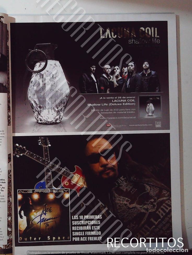 M&uacute;sica de colecci&oacute;n: ACE FREHLEY LACUNA COIL ANUNCIO - Foto 1