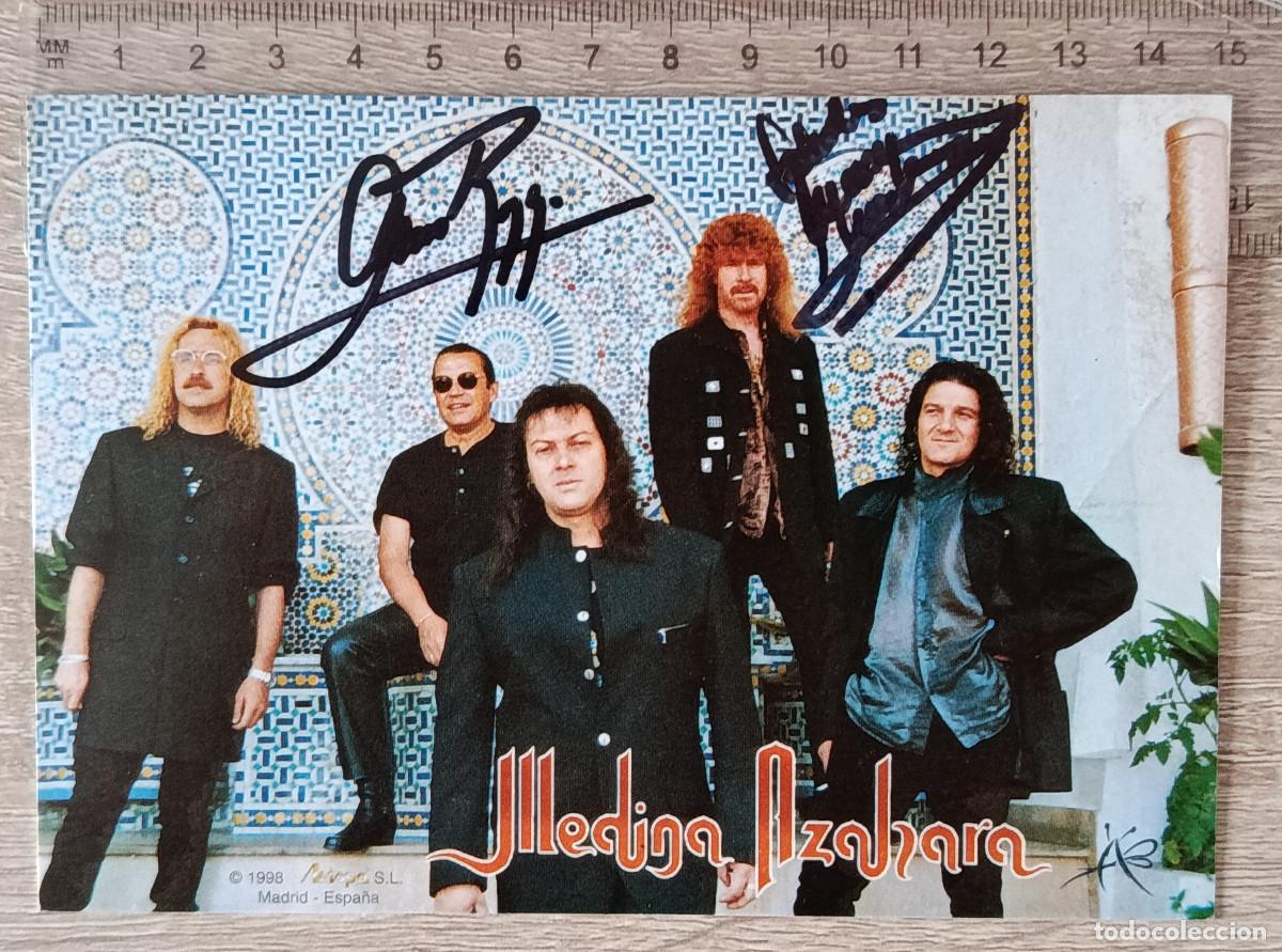 Collectible Music: MEDINA AZAHARA POSTAL OFICIAL AUTOGRAFIADA ROCK ANDALUZ CULTO