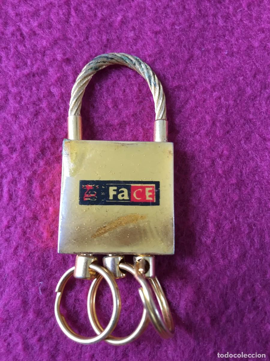 M&uacute;sica de colecci&oacute;n: Bonito llavero en metal dorado de la discoteca THE FACE ( PINEDO ) - RUTA DEL BAKALAO - VALENCIA