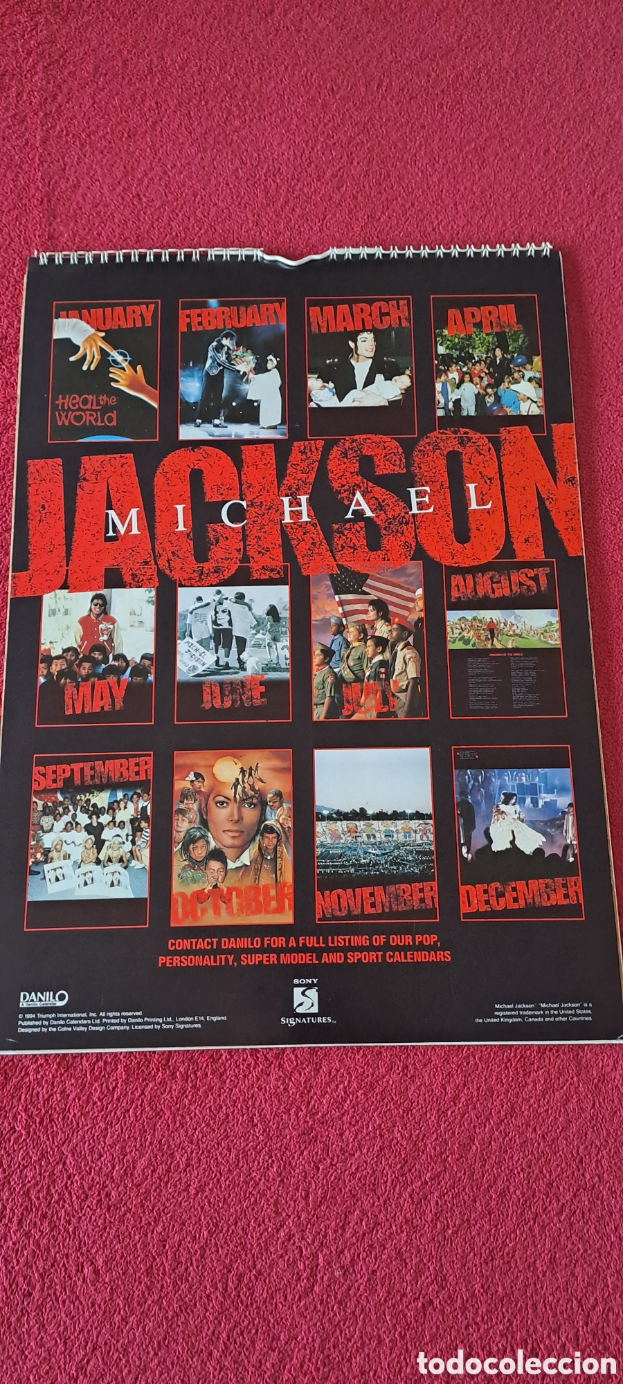 M&uacute;sica de colecci&oacute;n: CALENDARIO MICHAEL JACKSON 1995 - Foto 2
