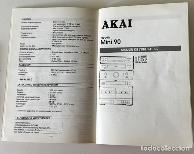 M&uacute;sica de colecci&oacute;n: AKAI MINI COMPONENTE AC-MX90 - Foto 28