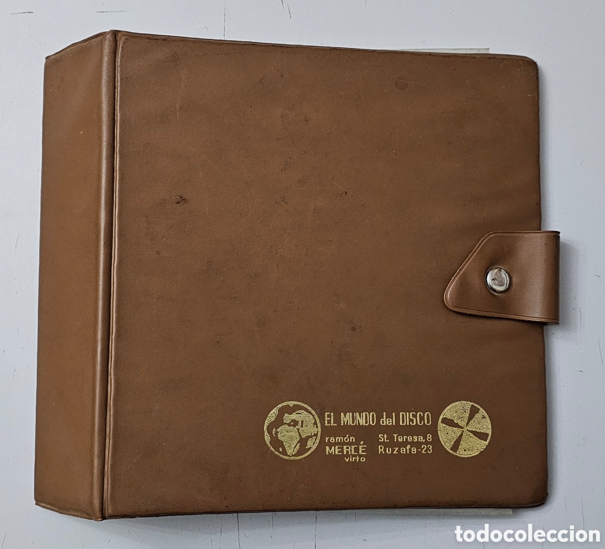 Collectible Music: ESTUCHE ARCHIVADOR PORTA DISCOS SINGLES 45s Con publicidad tienda El Mundo del Disco (Valencia)