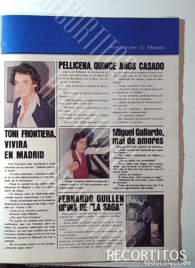 M&uacute;sica de cole&ccedil;&atilde;o: FERNANDO GUILLEN MIGUEL GALLARDO TONI FRONTIERA
