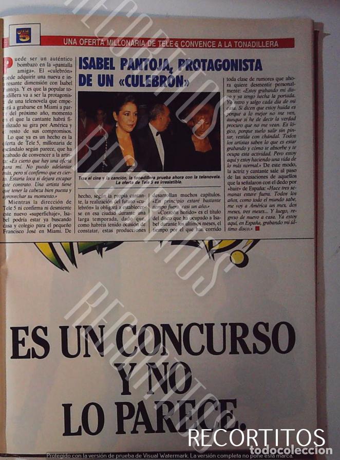 M&uacute;sica de colecci&oacute;n: ISABEL PANTOJA PROTAgonista de un culebron - Foto 1