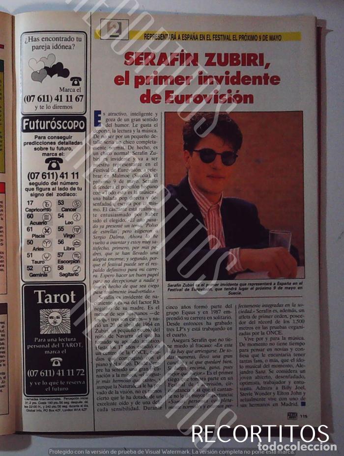 M&uacute;sica de colecci&oacute;n: SERAFIN ZUBIRI EUROVISION - Foto 1