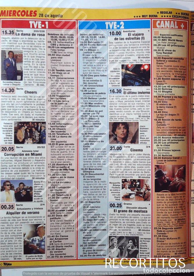 Collectible Music: CORRUPCION EN MIAMI DON JOHNSON LA DAMA DE ROSA CHEERS EL VIAJERO DE LAS ESTRELLAS KATHLEEN QUINLAN