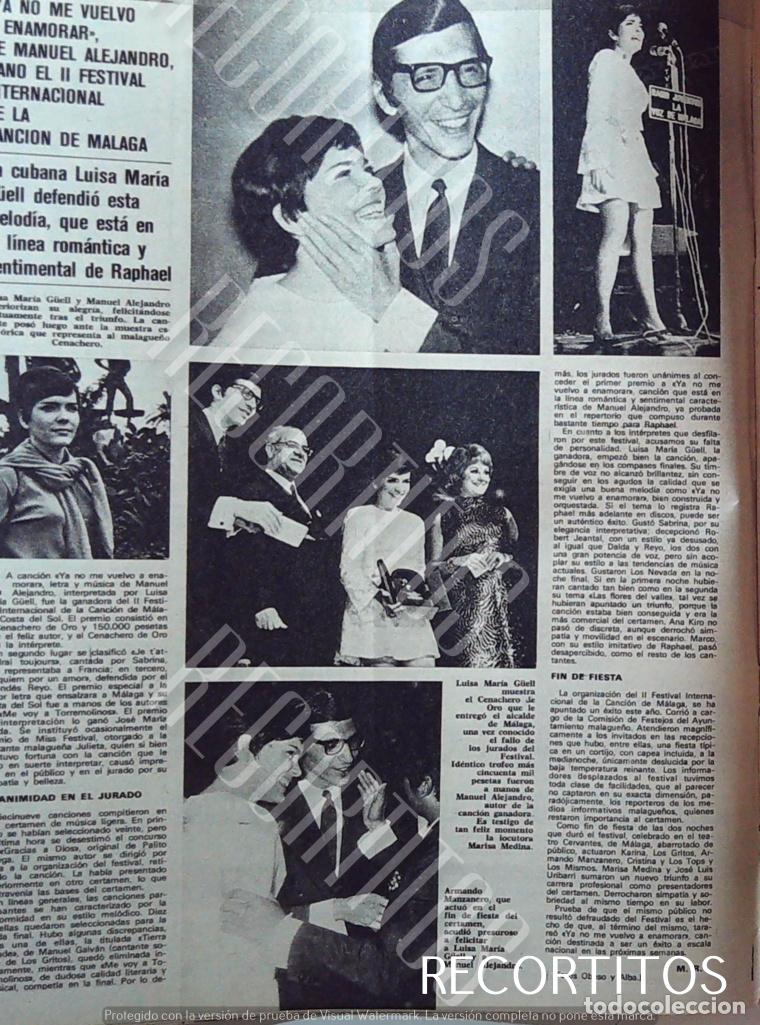 Musique de collection: MANUEL ALEJANDRO FESTIVAL DE LA CANCION DE MALAGA LUISA MARIA GUELL ARMANDO MANZANERO